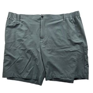 Eddie Bauer Tech Shorts Mens 3XL Green Stretch UPF 30 Flex Waist EB007993 NEW